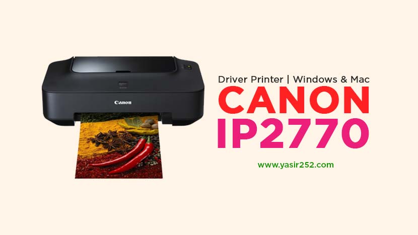 canon pixma ip2770 printer driver